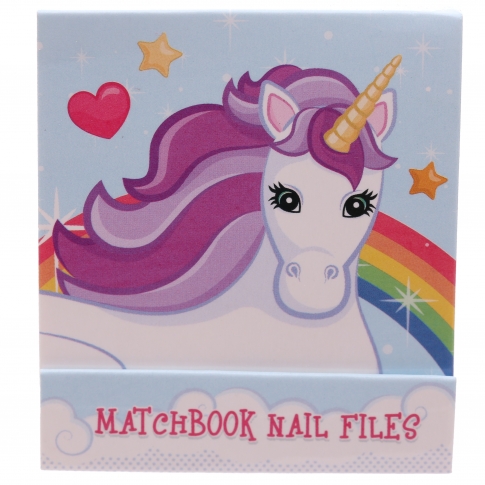 NAIL74 - Enchanted Rainbow Unicorn Nail File Matchbook