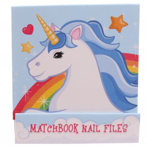 NAIL74 - Enchanted Rainbow Unicorn Nail File Matchbook