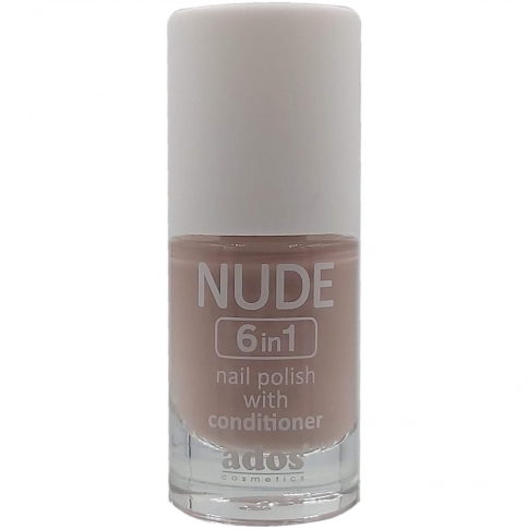 NUDE nail polish WITH CONDITIONER 6 in 1  nd04 8ml